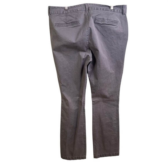 Lot 4 Old Navy Bootcut Woman's Chino Pants Gray Navy Khaki Size 16 Tall - Picture 4 of 16